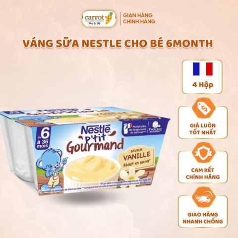 Váng Sữa Nestle Cho Bé Từ 6M+ Vỉ 4 Hộp