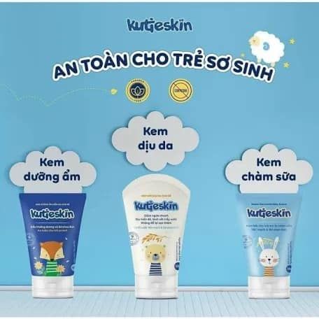 Kem KUTIESKIN, Chăm Sóc Làn Da Cho Mẹ và Bé, Dưỡng Ẩm, Chống Khô Nẻ - 30Gram