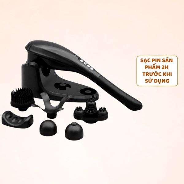 Máy Massage Cầm Tay Gluck - GC1706, Máy Massage Đa Năng Cao Cấp Cổ, Vai Gáy, Lưng, Tay, Massage Toàn Thân