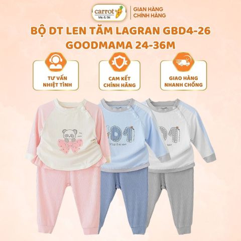 Bộ Dài Tay GoodMama Chất Liệu Micro Modal GBD4-26 Cho Bé Trai, Bé Gái 24-36M