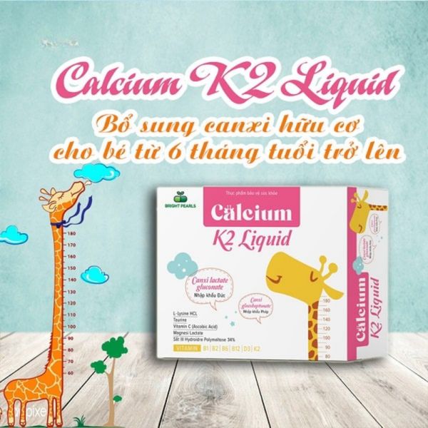Calcium K2 Liquid, Bổ sung Canxi cho bé phát triển chiều cao - Mẹ Và Bé Carrot