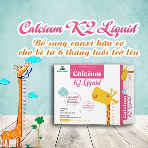 Calcium K2 Liquid, Bổ sung Canxi cho bé phát triển chiều cao - Mẹ Và Bé Carrot