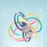 Gặm Nướu Silicone Cầu Vòng Baby-K, Đồ Chơi Gặm Nướu Cho Bé