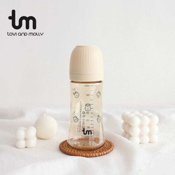 Bình Tập Uống Dot Bunny 280ML, Bình Uống Nước Có Tay Cầm Cho Bé