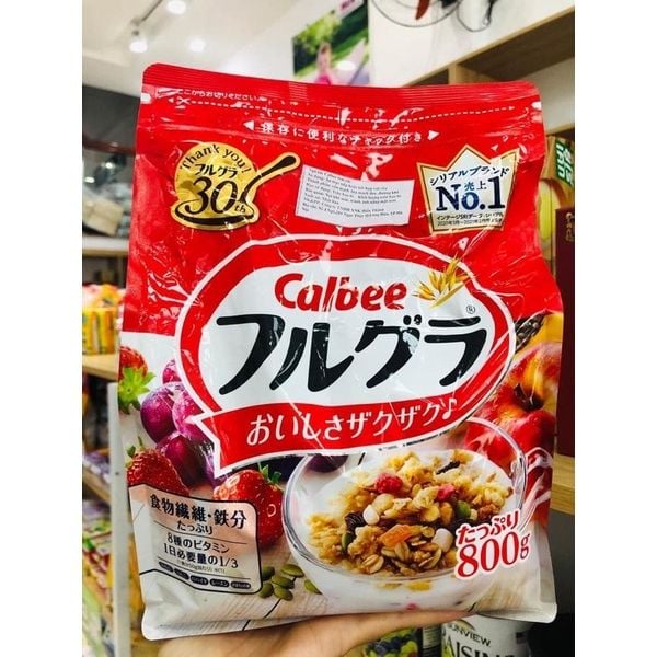 Ngũ cốc Calbee ăn kiêng giảm cân đỏ Nhật Bản