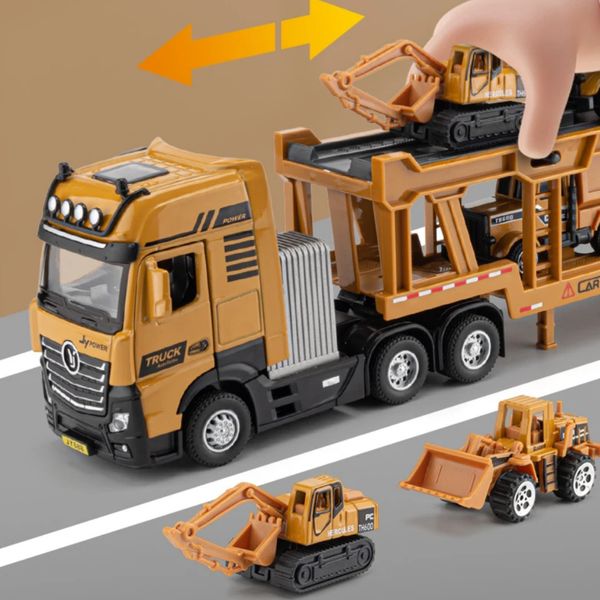 Đồ Chơi Xe Chở Xe Công Trình VB50163 Cho Bé Từ 3 Tuổi