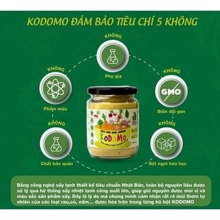 Hạt Nêm Rau Củ KODOMO 90G, Hạt Nêm Dinh Dưỡng Ăn Dặm Cho Bé Từ 6M