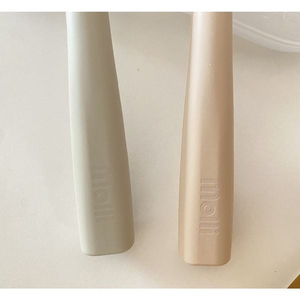 Set 2 Thìa Silicon Molli, Không BPA, An Toàn Cho Bé