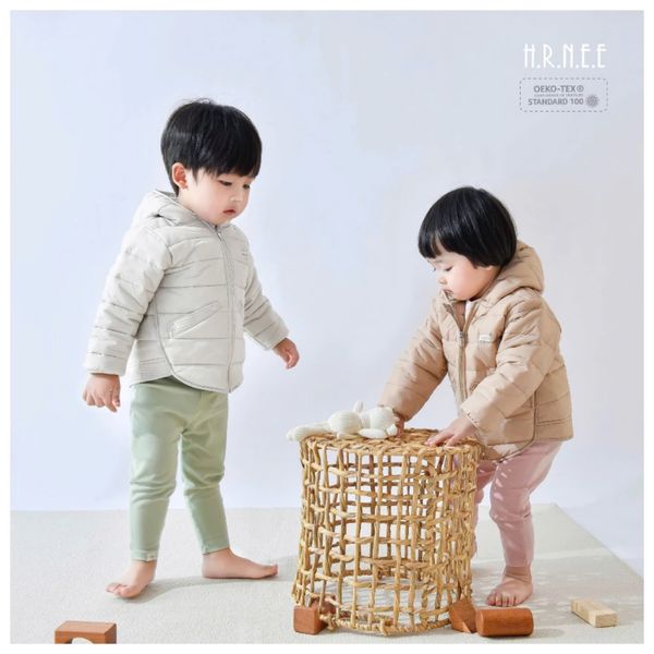 Áo Khoác Phao Trần Bông HRNEE Siêu Nhẹ Ấm Cho Bé 9 tháng - 4 Tuổi