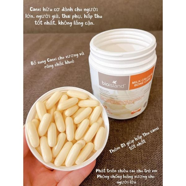 Canxi Sữa Hữu Cơ Bone Care Bioisland 150 Viên,Bổ Sung Canxi Cho Mẹ Bầu Và Người Lớn