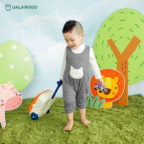 Set Body Yếm Nhung UR 3656 Cho Bé 3 Tháng Tới 2 Tuổi Vải Cotton Thông Thoáng