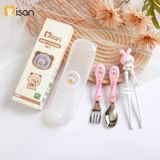 Sét Thìa Dĩa Đũa Misan Ăn Dặm Cho Bé - Kèm Hộp Đựng Tiện Lợi