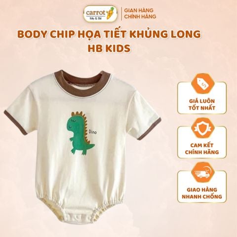 Body Chip Họa Tiết Khủng Long  HB Kids Cho Bé
