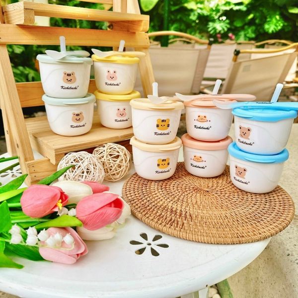 Bộ Cốc Và Chén Ăn Dặm Cho Bé Kichi Kèm Muỗng