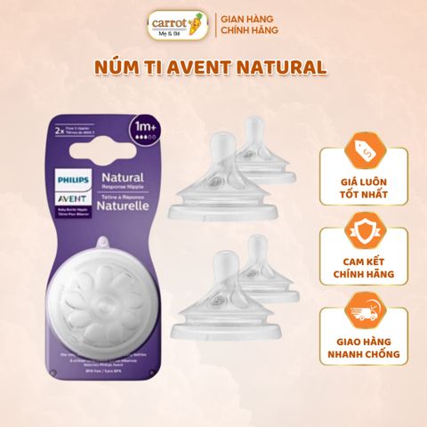 Núm Ti Avent Natural Đủ Size Cho Bé - Size 2 Cái