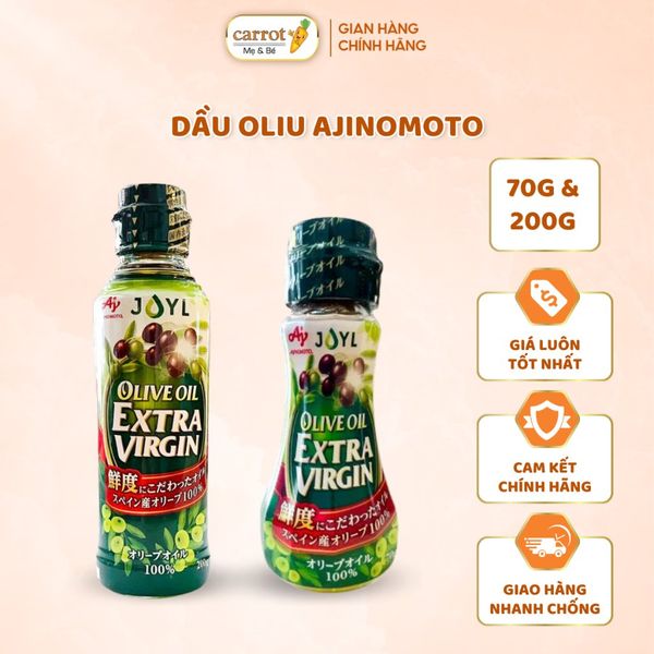 Dầu Olive Ajinomoto Extra Virgin Nhật Bản Cho Bé 70G Và 200G