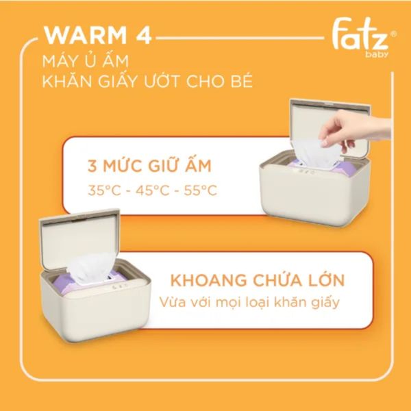 Máy Ủ Ấm Khăn Ướt Cho Bé Warm 4 FB7010SL