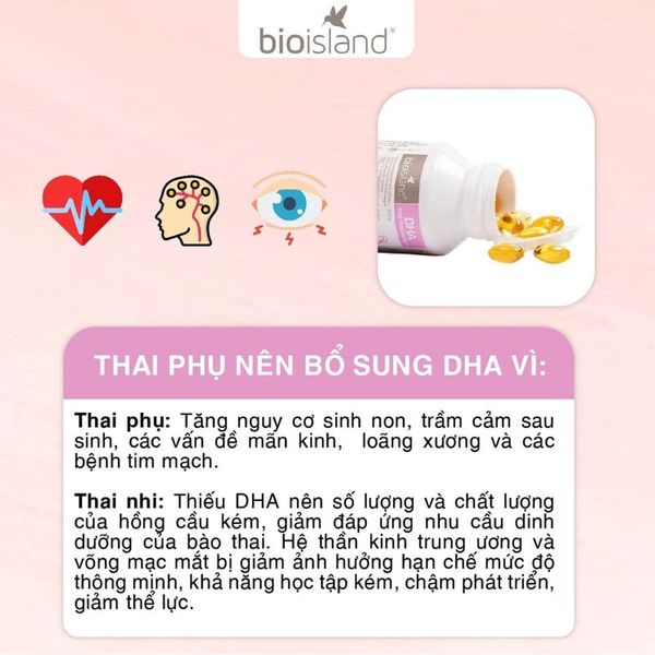DHA Cho Bà Bầu Bioisland 60 Viên, Bổ Sung DHA Cho Mẹ, Giúp Phát Triển Trí Não Bé, Thông Minh - Siêu Thị Mẹ Và Bé Carrot