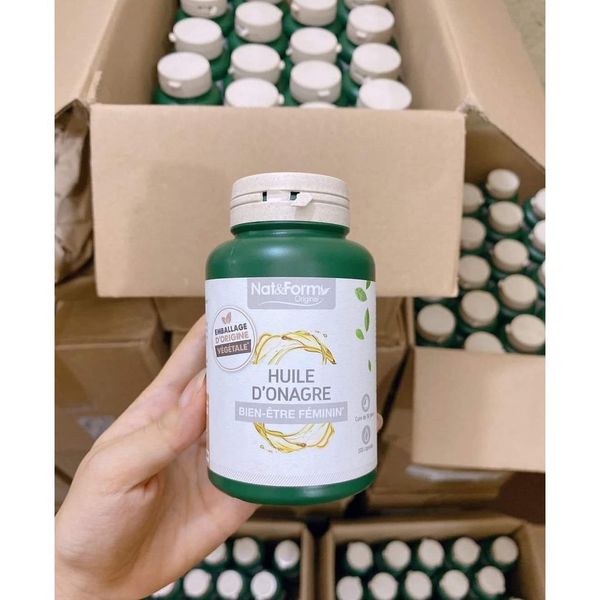 Tinh Dầu Hoa Anh Thảo NAT &FORM, Cân Bằng Nội Tiết , Đẹp Da 200 Viên