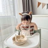 Khay Kèm Thìa Nĩa Silicon Dotodot Có Kèm Nắp Và Ống Hút