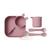 Set Ăn Dặm Silicon 4 Món Hermon HM2810 Tai Thỏ Cho Bé