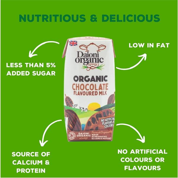 Sữa Tươi Hữu Cơ Tách Béo DAIONI 200mL, Oganic Nguyên Chất - Siêu Thị Mẹ Và Bé Carrot