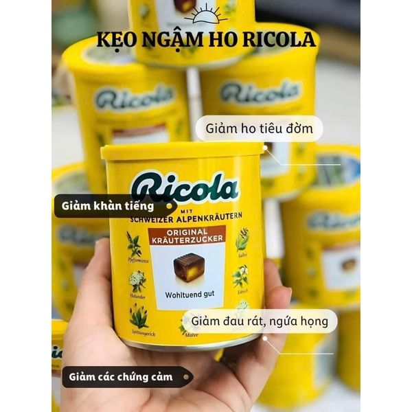 Kẹo Ngậm Ho Thảo Mộc Ricola Đức Giảm Ho, Khàn Giọng 250G