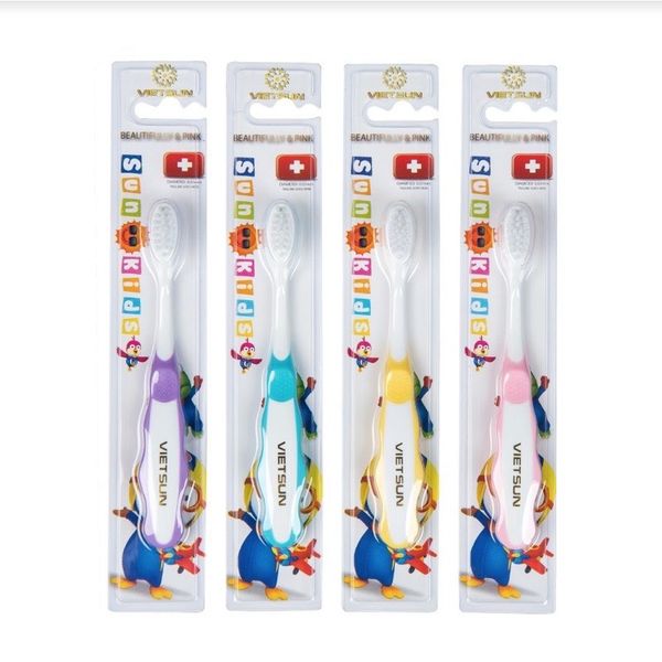 Bàn Chải Trẻ Em SUNKID Vietsun Lông Mềm Mại, Giúp Bé Chải Răng Không Đau