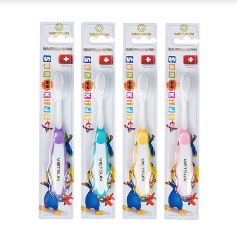 Bàn Chải Trẻ Em SUNKID Vietsun Lông Mềm Mại, Giúp Bé Chải Răng Không Đau