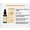 Vitamin D3 Baby 100IU Livewise Thuần Chay Cho Bé Dạng Giọt 24ML