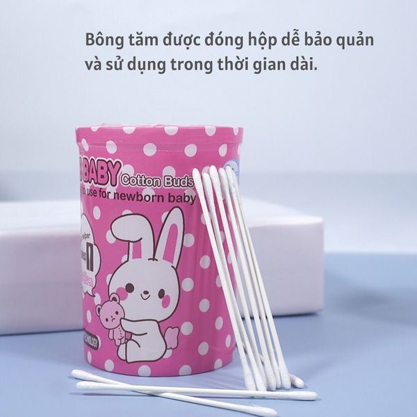 Tăm Bông Sơ Sinh GB Baby 220 Que Chính Hãng