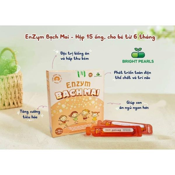 Enzym Bạch Mai, Giảm Biếng Ăn, Tăng Sức Đề Kháng, Giúp Trẻ Ăn Ngon Ngủ Tốt
