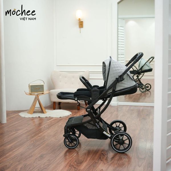 Xe đẩy Gấp Gọn Mochee MC047, Xoay 2 Chiều, Khung Thép Cao Cấp, Gấp Gọn Tiện Lợi Cho Việc Du Lịch