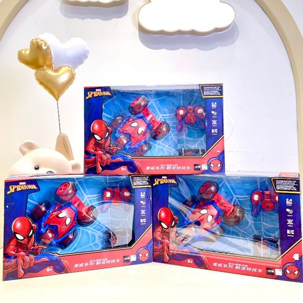 Xe Nhào Lộn Điều Khiển Spiderman Đỏ 624-01, Đồ Chơi Điều Khiển Cho Bé