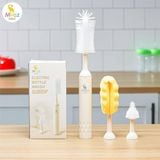 Máy Cọ Bình Cầm Tay MOAZBEBE - Loại Bỏ Vi Khuẩn, Dễ Mang Đi, Silicon