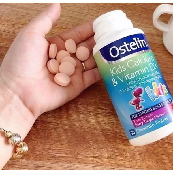 Viên Nhai Calcium & Vitamin D3 Ostelin Kids Bổ Sung Canxi Và Vitamin D3 Cho Trẻ Giúp Hỗ Trợ Hệ Xương, Răng chắc khỏe