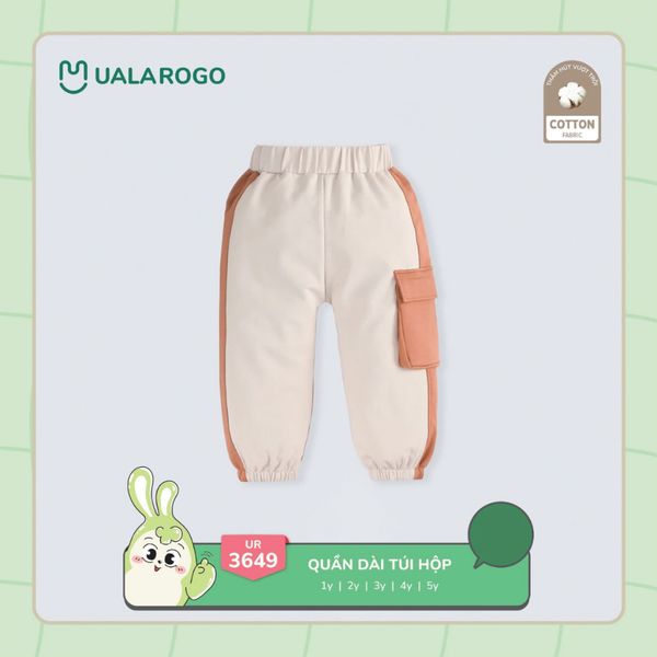 Quần Nỉ Cotton Ualarogo UR3649 Cho Bé 1 - 5 Tuổi, Quần Có Túi Cho Bé