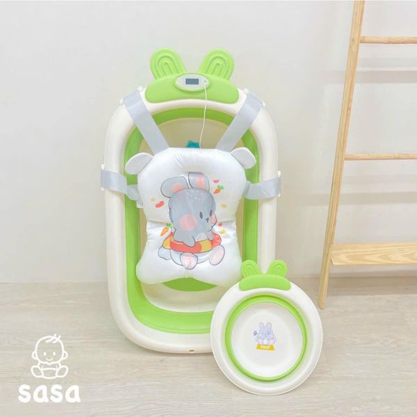 Chậu Tắm Thỏ Gấp Gọn Kèm Phao Sasa