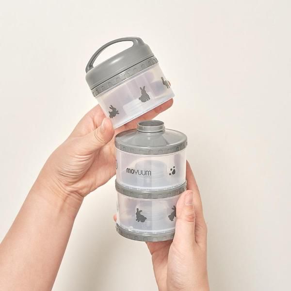 Hộp Chia Sữa Bột Cho Bé Cao Cấp Moyuum Nội Địa Hàn Quốc Chất Liệu PPSU 3 Ngăn Và 5 Ngăn