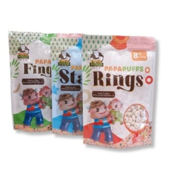 Bánh Ăn Dặm Cho Bé Papafood Papapuffs