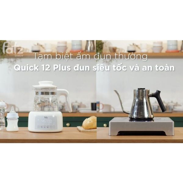 Máy Đun Và Hâm Nước Pha Sữa Điện Tử Fatz Quick 12 Plus FB3504HB