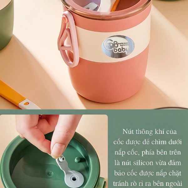 Cốc Ủ Cháo GB Baby, Ủ Cháo Ăn Dặm Cho Bé