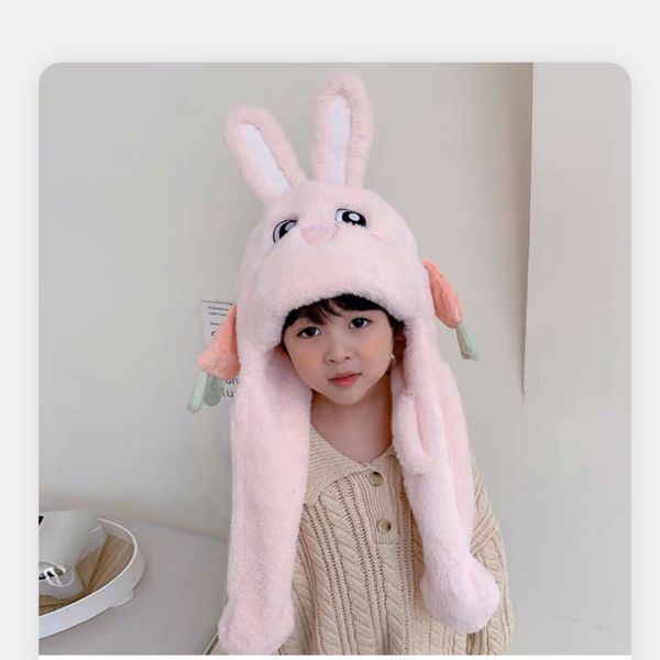 Mũ Tai Thỏ Vẫy Tai, Mũ Tai Thỏ Có Thể Di Chuyển Lông Mịn Hàng Cao Cấp