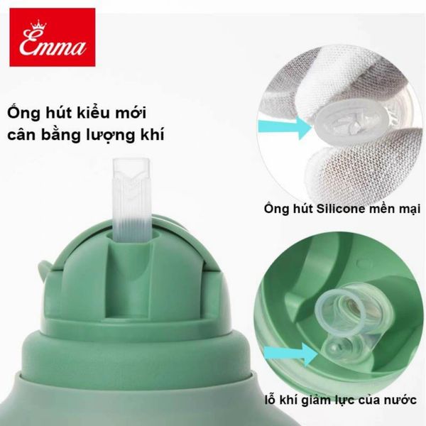 Bình Tập Uống Nước Emma Kids 309 300ML, Bình Nước Cho Bé 6M