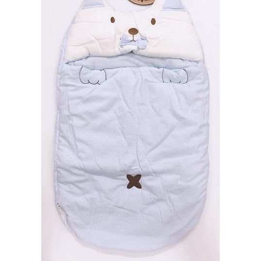 Túi Ngủ Bông YOYO BEAR Cho Bé - Mềm Mịn, Không Chì, Khóa Kéo 2 Đầu