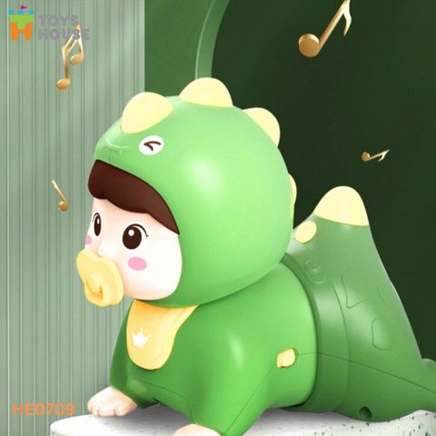 Đồ Chơi Sư Tử Tập Bò Có Nhạc ToysHouse, Búp Bê Tập Bò Cho Bé 9-36M