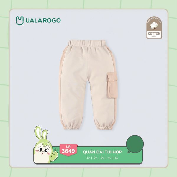 Quần Nỉ Cotton Ualarogo UR3649 Cho Bé 1 - 5 Tuổi, Quần Có Túi Cho Bé