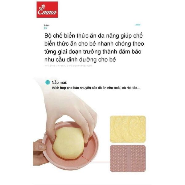 Bộ Chế Biến Ăn Dặm Emma Kids Cho Bé