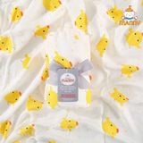 Khăn Tắm Sợi Tre 2 Lớp Cho Bé - Khăn Manny 100% Sợi Tre Màu Trơn Mềm Mịn An Toàn Cho Da Bé