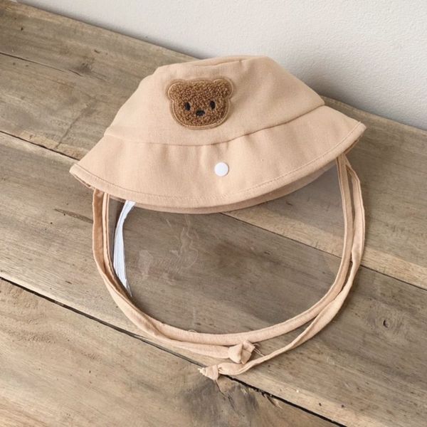 Mũ Chống Giọt Bắn Cho Bé Hình Tai Gấu Nhiều Màu Cho Bé Trai, Bé Gái